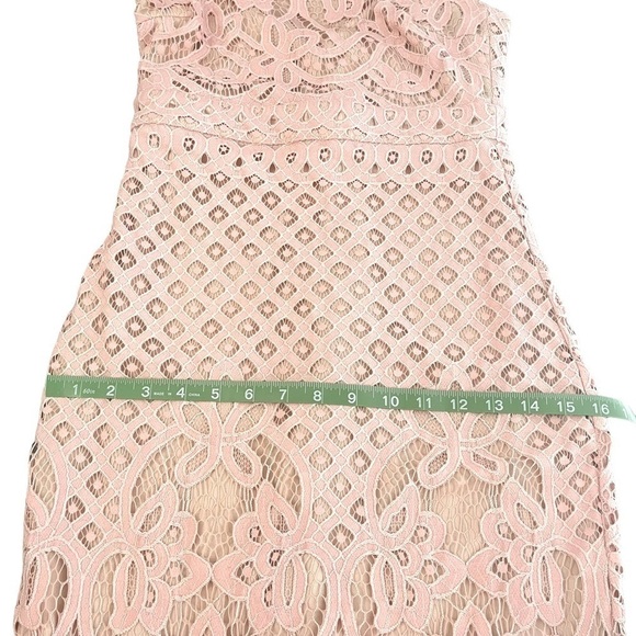 LULUS Unlimited Love Dusty Pink Lace Trumpet Midi Dress Size S - Picture 12 of 12